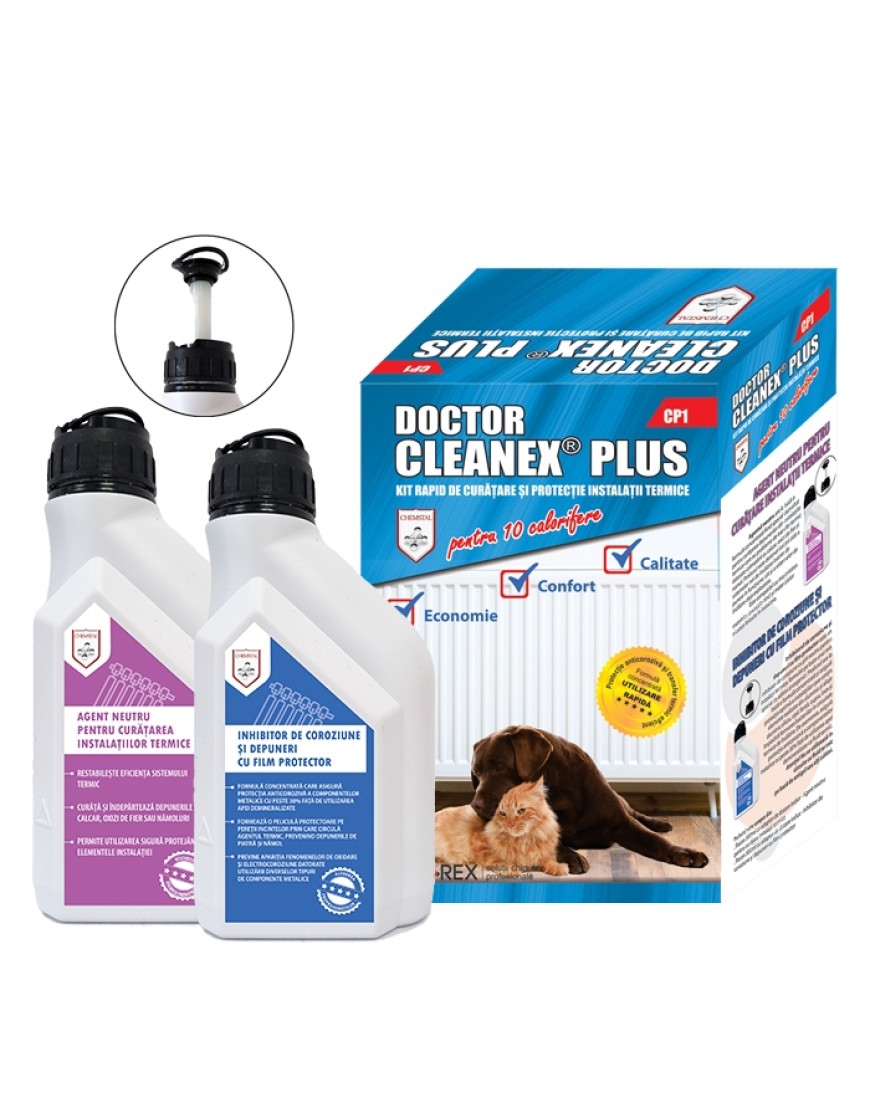 Solutie pentru curatare si protectie instalatii termice Doctor Cleanex Plus